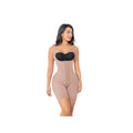 Faja colombiana JL 2881 vista de frente con broches y control de abdomen ajustable
