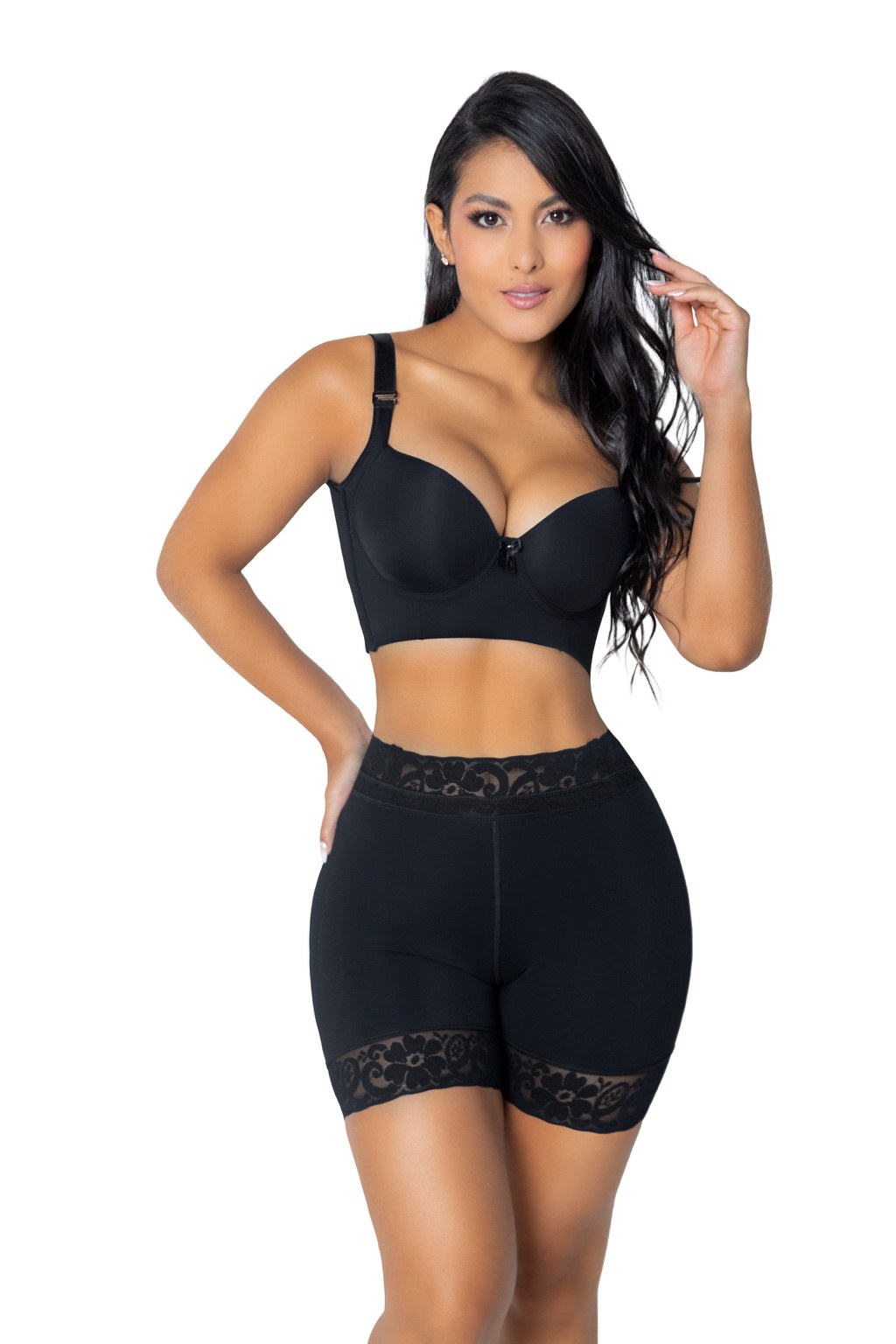 Short moldeador Jackie London 4500 vista de frente con pretina alta para control de abdomen
