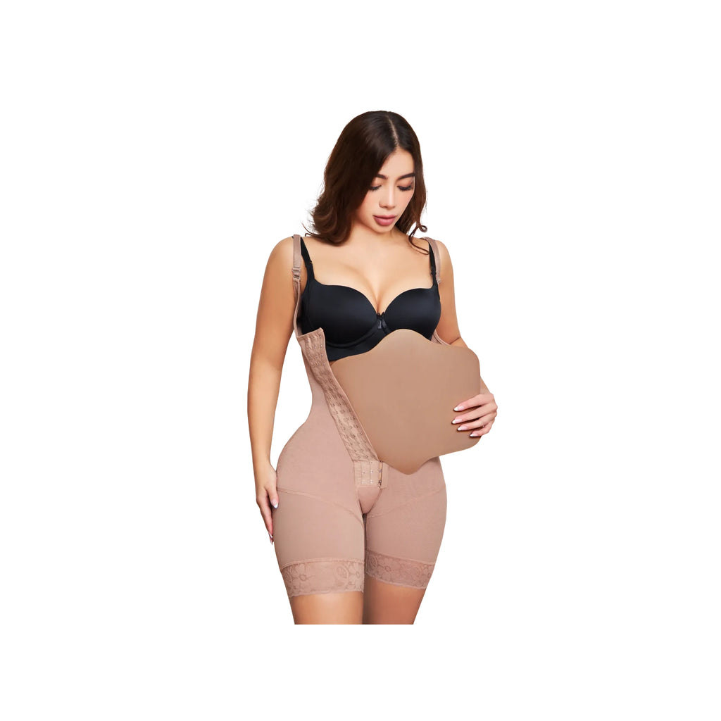 Tabla abdominal JL A0011 demostración de uso debajo de la faja colombiana moldeadora

